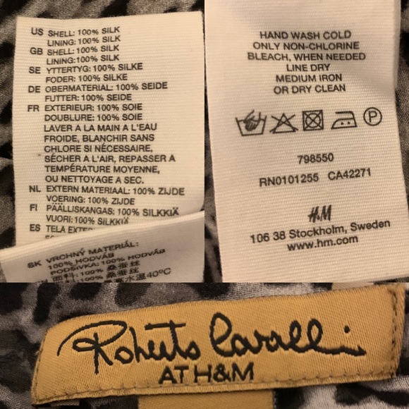 New silk Roberto Cavalli halter dress, limited ed. - Picture 4 of 5